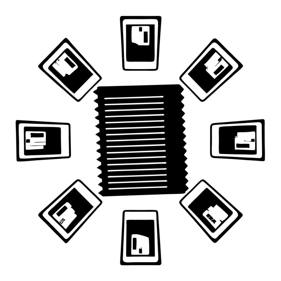 Levitating Receipt with Payment Icons concept as A receipt floating in mid air with payment icons surrounding it isolated on a white background The design highlights digital trans Squre vector