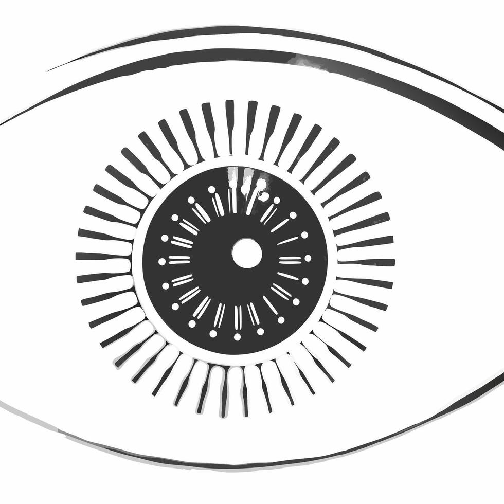 Macro of a glowing eye symbolizing human dignity and the right to see concept as A futuristic macro shot of a human eye with glowing digital elements representing the right to huma Squre vector