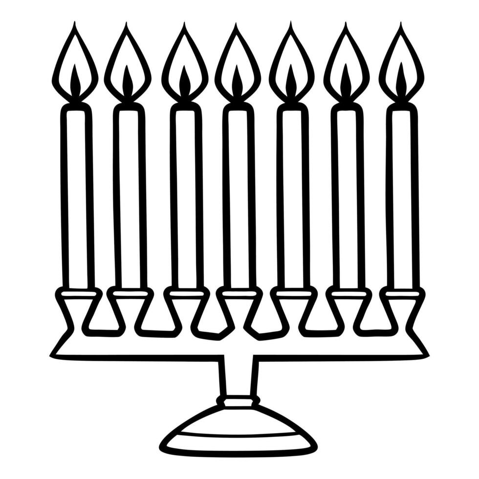 Macro of futuristic menorah candles with neon flames flickering concept as A detailed macro shot of futuristic Hanukkah candles with neon flames flickering capturing the modern glo Squre vector