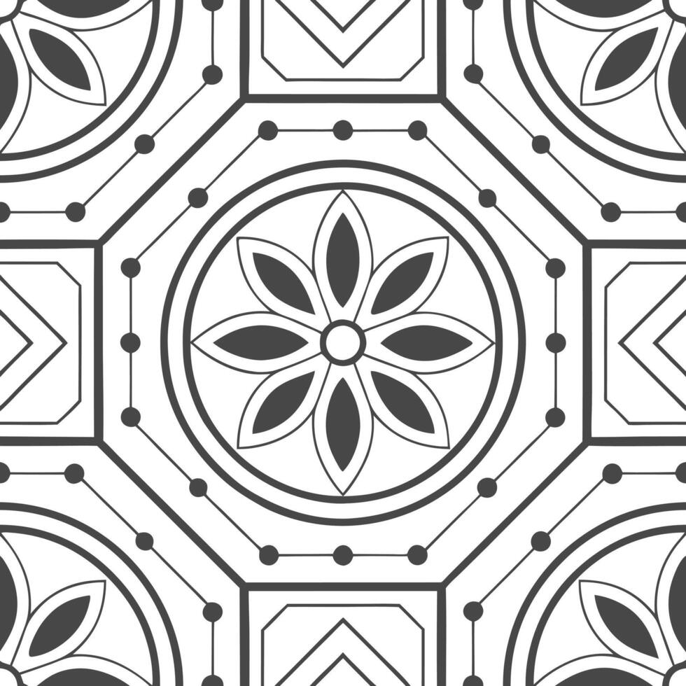 Modern digital matrix seamless pattern showcasing layered circuit motifs and geometric tile structures under isolated whitebalance concept as Layered circuit motifs and geometric s Squre Set 2 vector