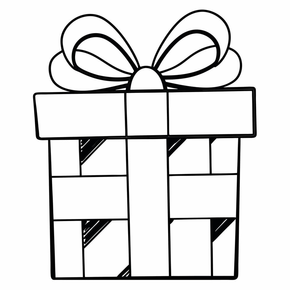 Plain White Gift Box Background concept as A plain white background featuring a beautifully wrapped gift box symbolizing the joy of giving for New Year 2026 The camera focuses on Squre vector