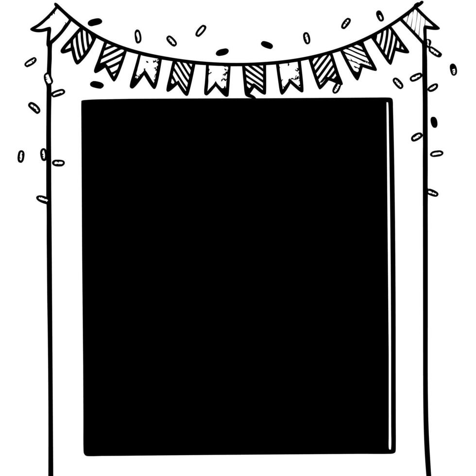 Plain White Confetti Garland concept as A plain white background with a garland of colorful confetti representing the festive spirit of New Year 2026 The camera focuses on the cle Squre vector