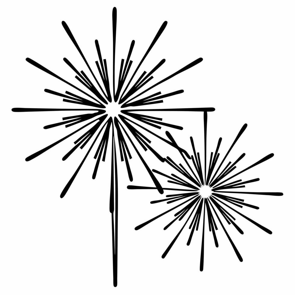 Plain White Sparkler Burst concept as A plain white background with a burst of sparkling sparklers celebrating the arrival of New Year 2026 The camera focuses on the clean design Squre vector