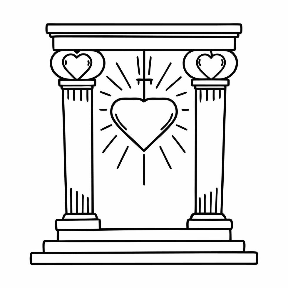 Podium with a glowing heart and scales of justice symbolizing love and fairness for Human Rights Day concept as A podium featuring a glowing heart and scales of justice at the top Squre vector