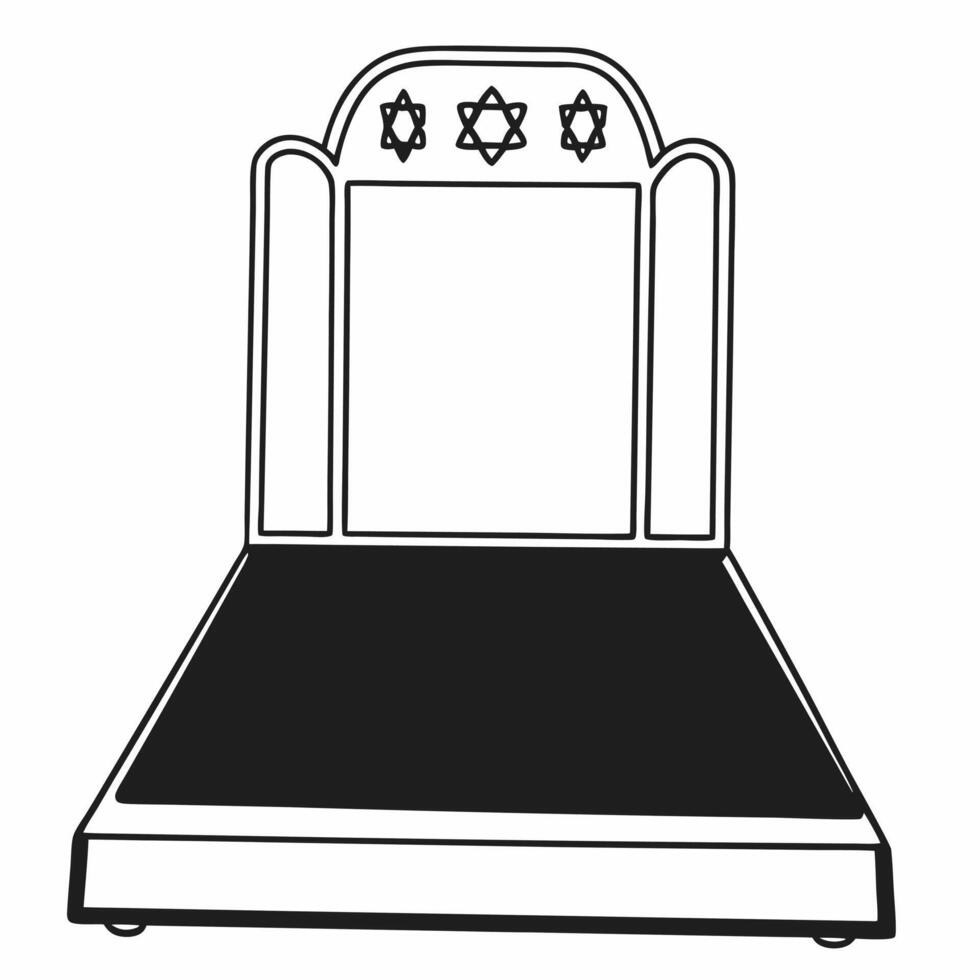 Podium with dreidel and Hanukkah gelt symbols on top copy space concept as A podium with dreidel and gelt symbols on the top leaving the lower part for copy space The design is sl Squre vector