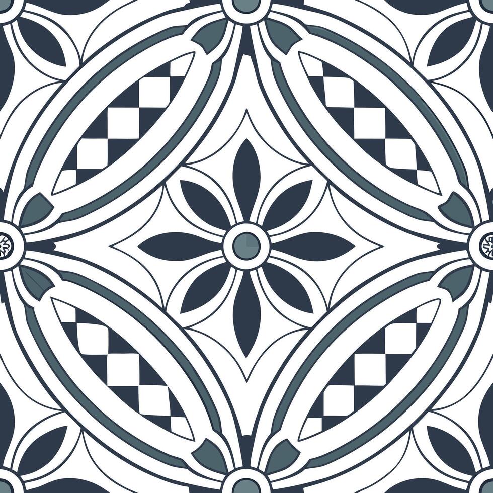 Promote symmetrical tile layout integrate andina wave design orchestrate engaging interior concept Clean vector