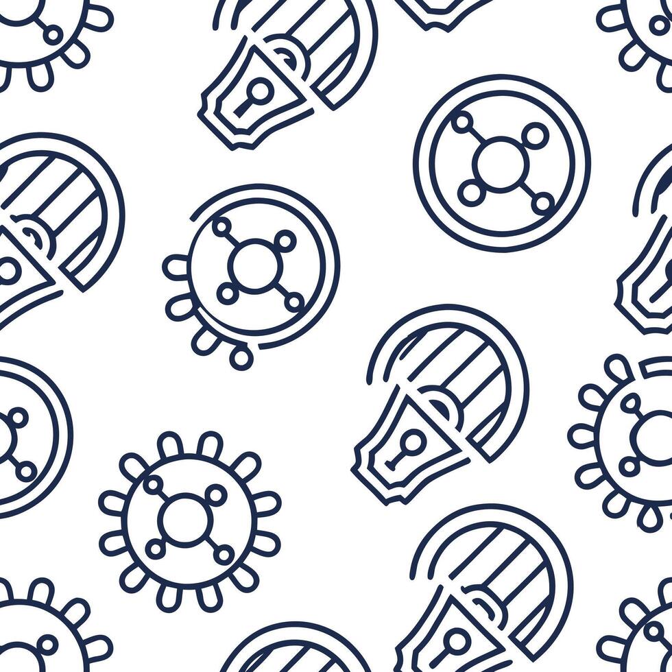 Shape futuristic mosaic patterns combining stylized tech icons and circuit inspired lines on pristine white backgrounds for advanced brand marketing concept as Integrate futuristic Squre vector