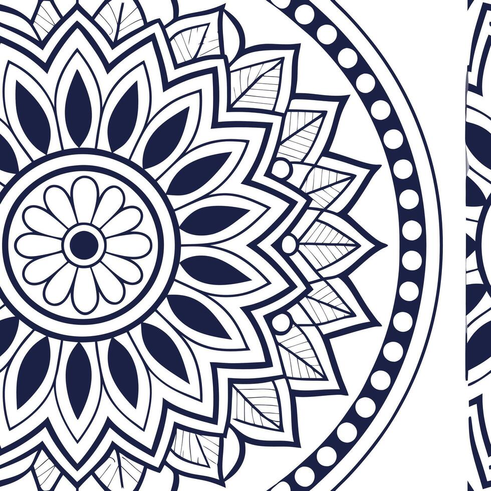Transform interior concept with mandala motif adopt white balance drive global influence in pattern creation Clean vector