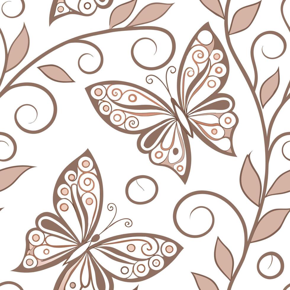 Tribal patterns seamless design with delicate swirls and soft earthy hues for a refined elegant cultural look concept as Delicate tribal patterns with swirls and earthy hues perfec Squre vector
