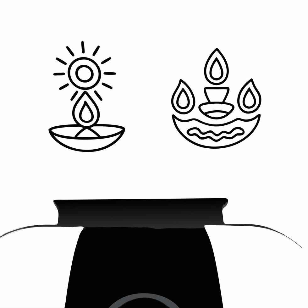 Virtual reality headset with Bhai Dooj hologram concept as A VR headset with glowing Bhai Dooj holographic symbols floating nearby The bright glow contrasts with the white backgro Squre vector