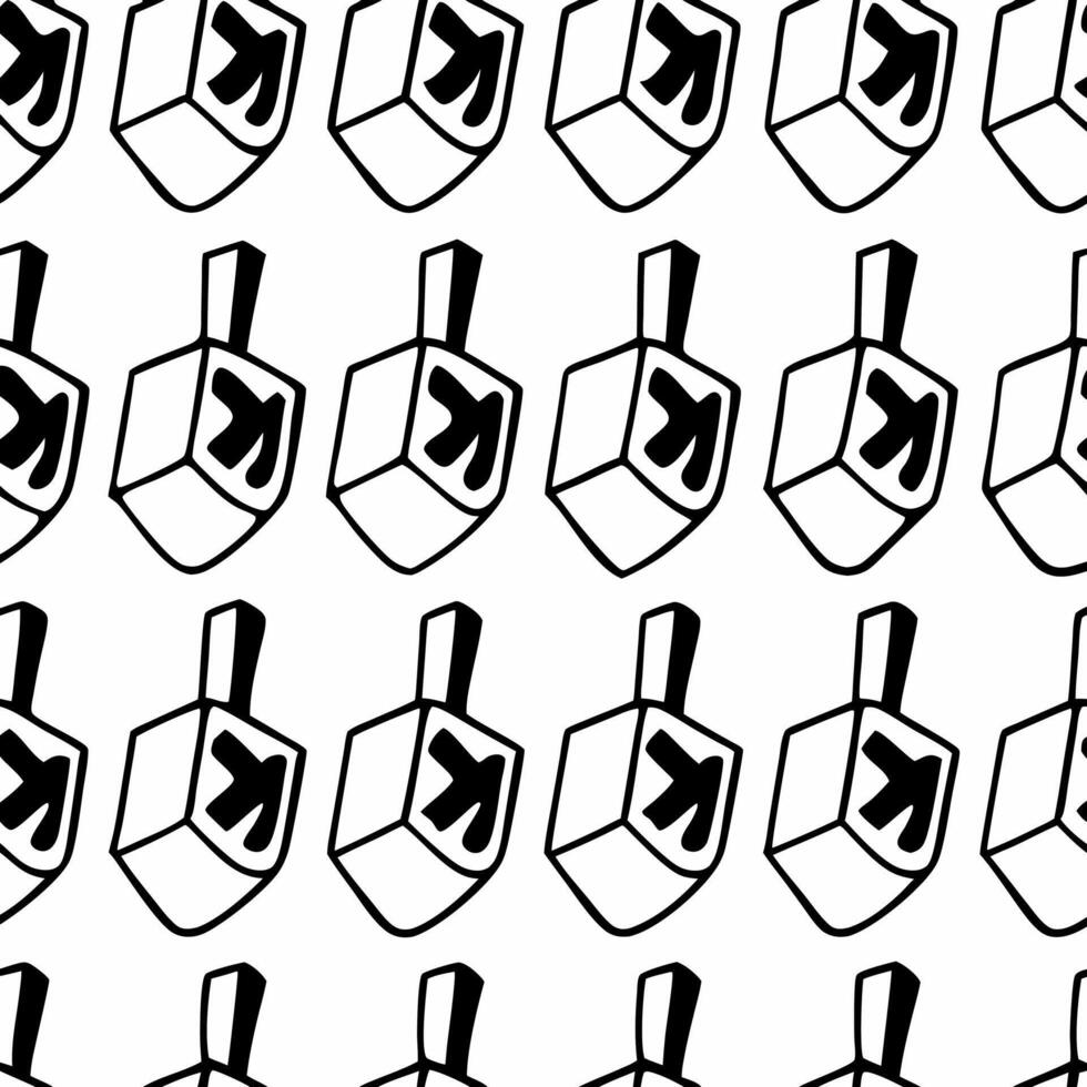 Watercolor Hanukkah dreidels made from eco wood on seamless tile background concept as A seamless tile pattern featuring Hanukkah dreidels made from eco friendly wood in soft water Squre vector