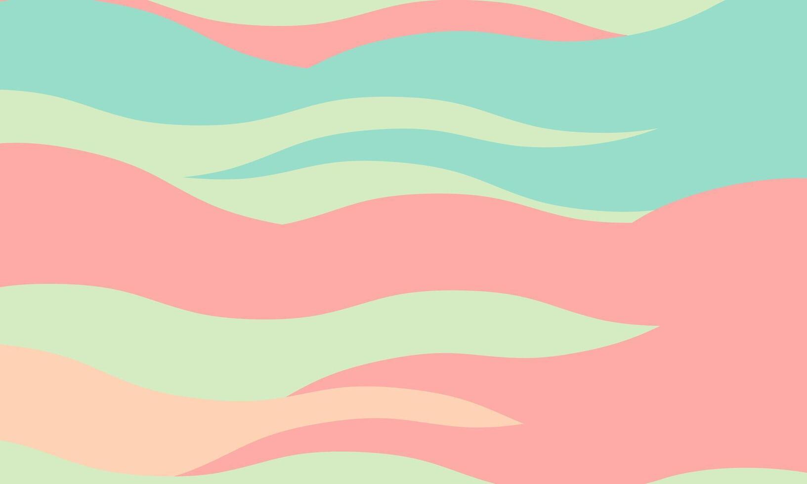 Abstract pastel wave pattern. Soft, flowing lines in calming colors create a serene and modern design, perfect for backgrounds, websites, or branding. Evokes feelings of tranquility and optimism. vector