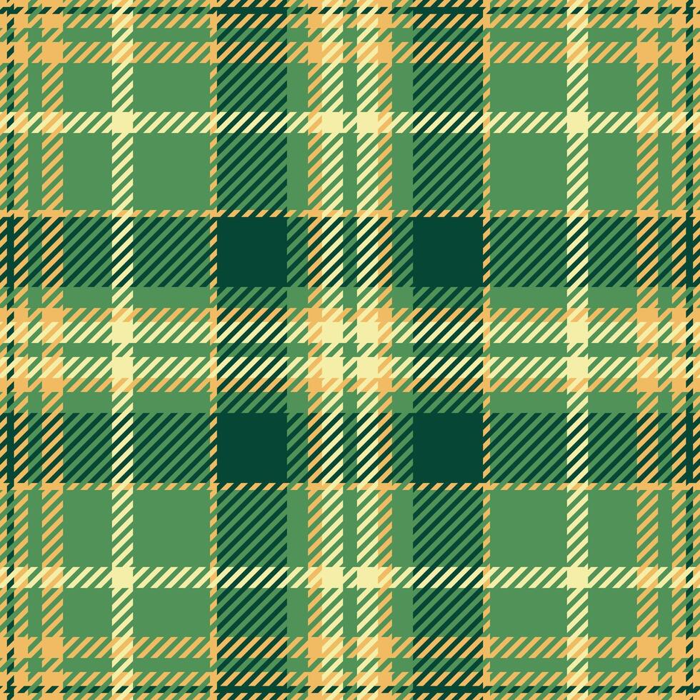 Elegant green and gold plaid pattern. Perfect for textile design, apparel, or website backgrounds. This timeless check evokes feelings of warmth and sophistication. vector