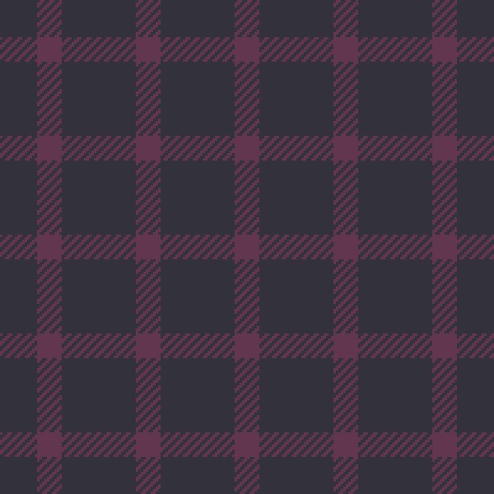 Upscale plaid textile, cut out tartan check pattern. Chic background fabric texture seamless in dark and pink colors. vector