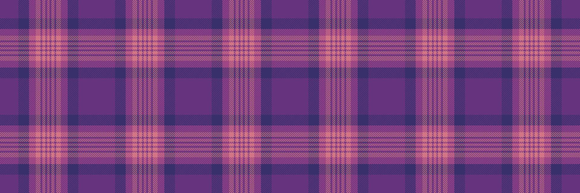 Suite background seamless, december check pattern texture. Mexico tartan textile plaid fabric in violet and pink colors. vector