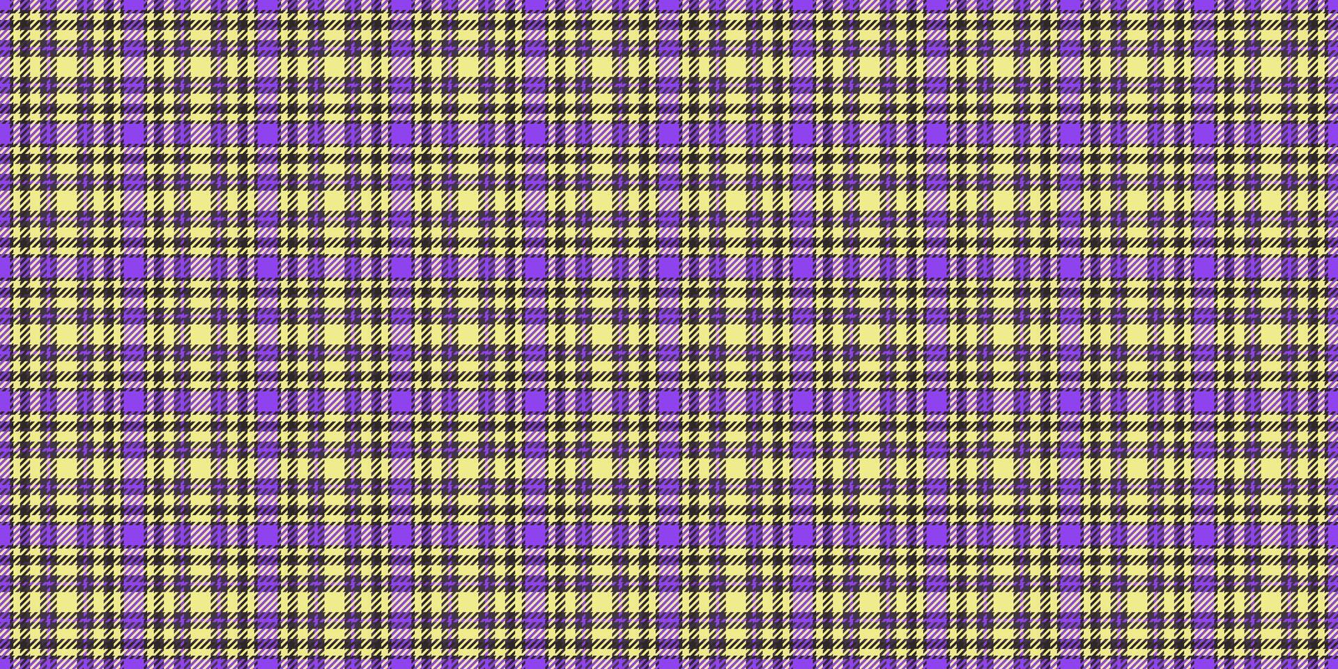 Vibrant pastel purple and yellow plaid pattern. Perfect for textile design, website backgrounds, or scrapbooking projects. vector