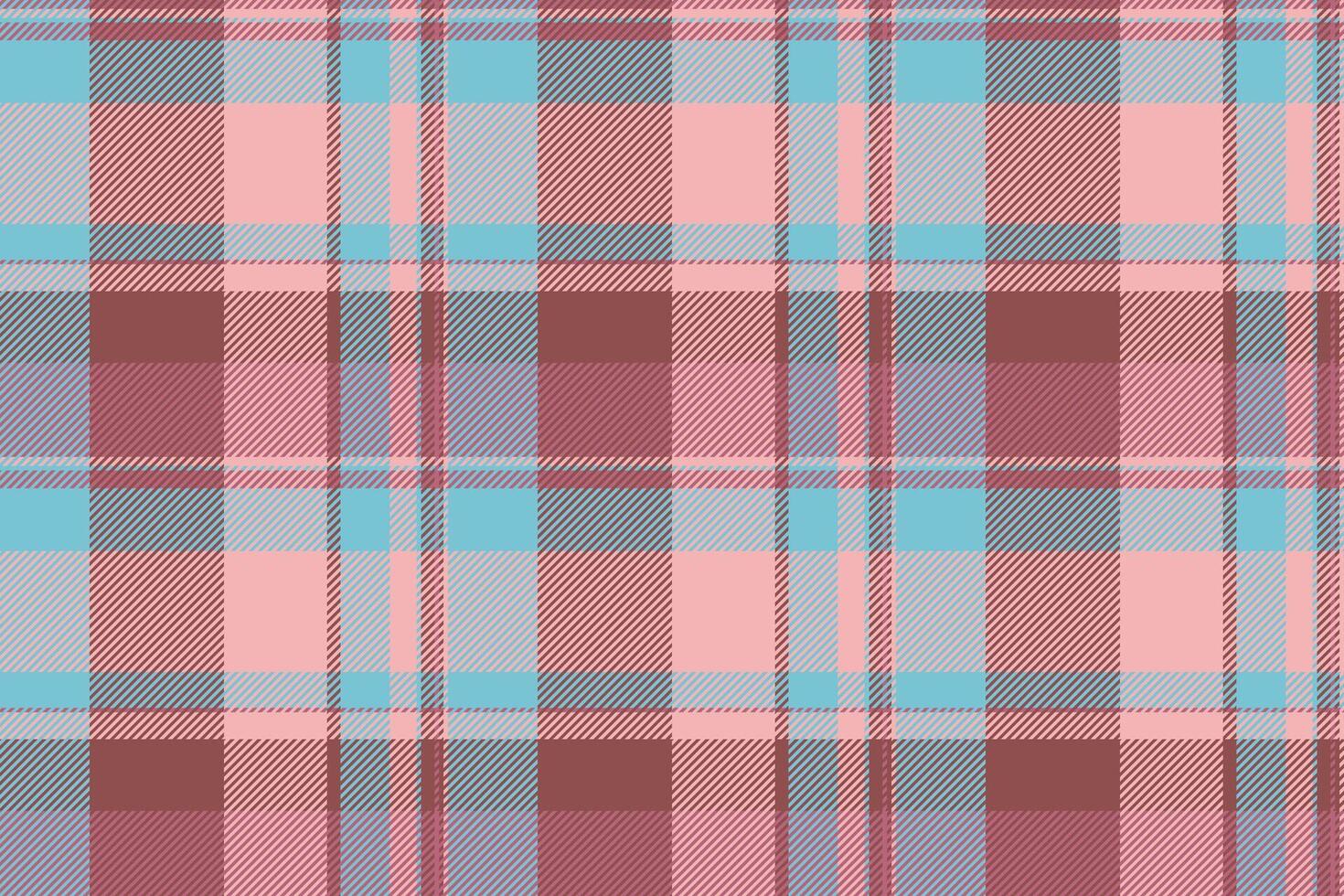 Elegant pastel plaid pattern in pink, mauve, gray, and aqua. Perfect for textile design, fashion, apparel, home decor, or website backgrounds. vector