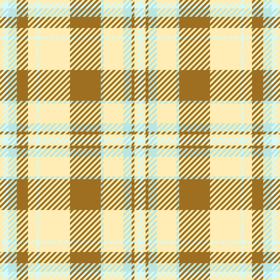 Elegant beige and brown plaid pattern. Perfect for textile design, website backgrounds, or fashion projects. This seamless texture evokes a sense of warmth and sophistication. vector