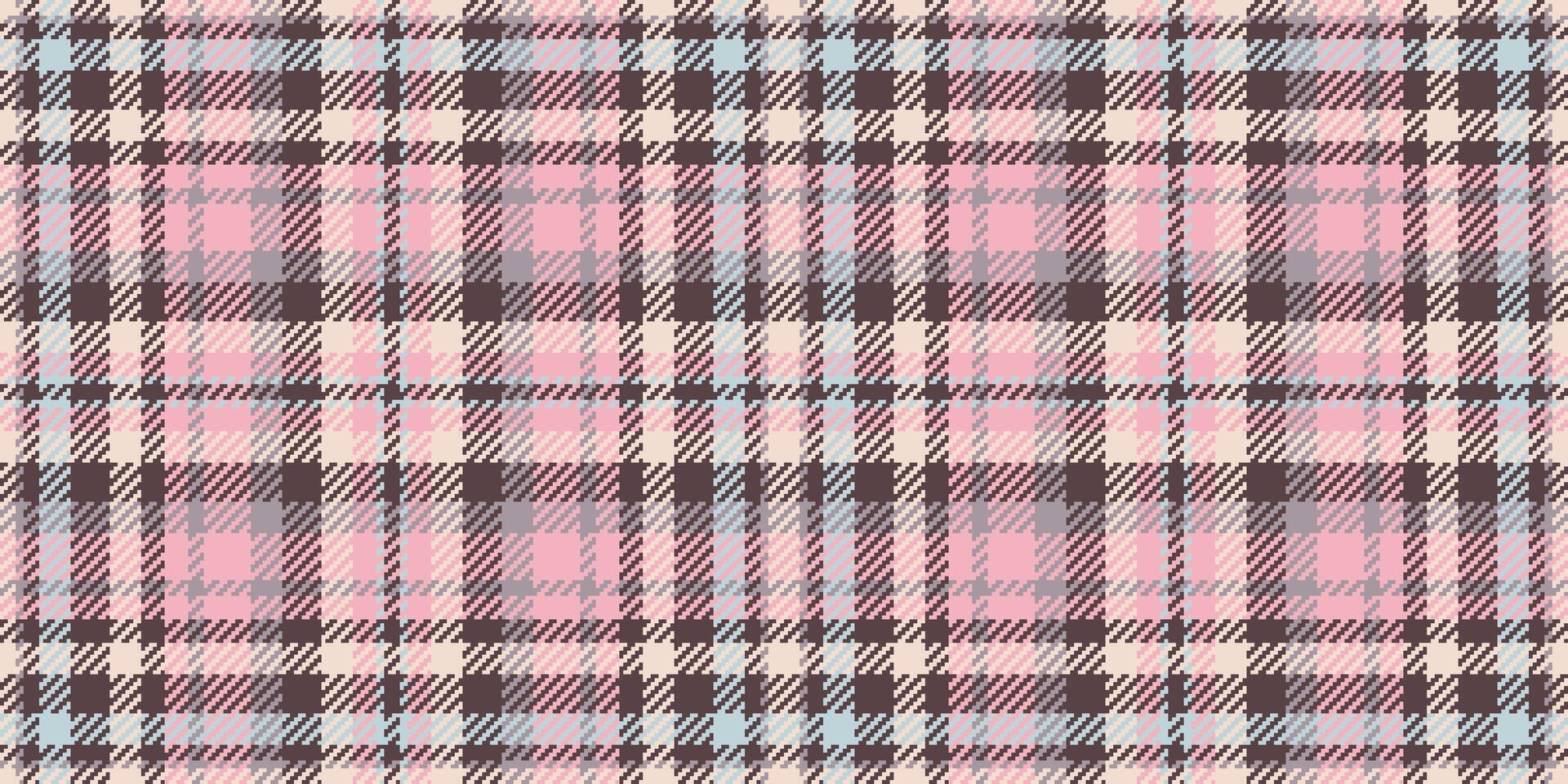 Choose tartan seamless texture, wool check background plaid. Kitchen fabric textile pattern in light and pastel colors. vector