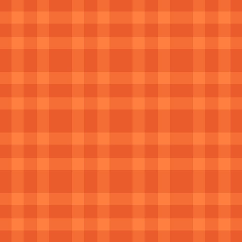 Festive tartan check, checker plaid textile background. Independence day texture fabric pattern seamless in orange color. vector
