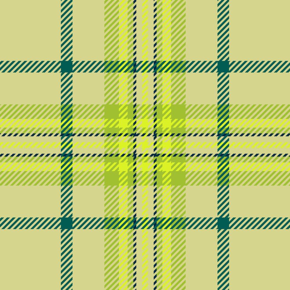 2024 texture plaid fabric, throw tartan check. Interior background seamless textile pattern in yellow and lime colors. vector