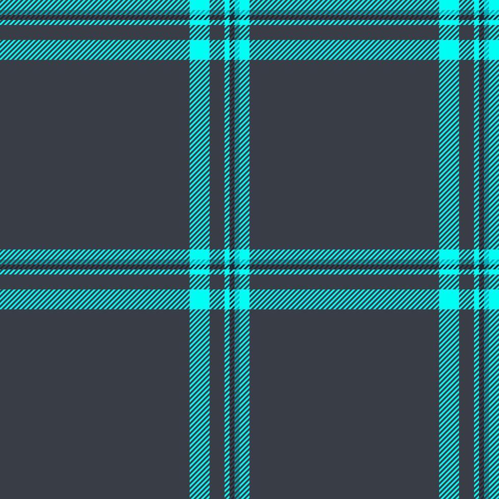 Stylish teal and charcoal plaid pattern. Perfect for textile designs, website backgrounds, or modern branding. The bold color contrast creates a vibrant yet sophisticated aesthetic. vector