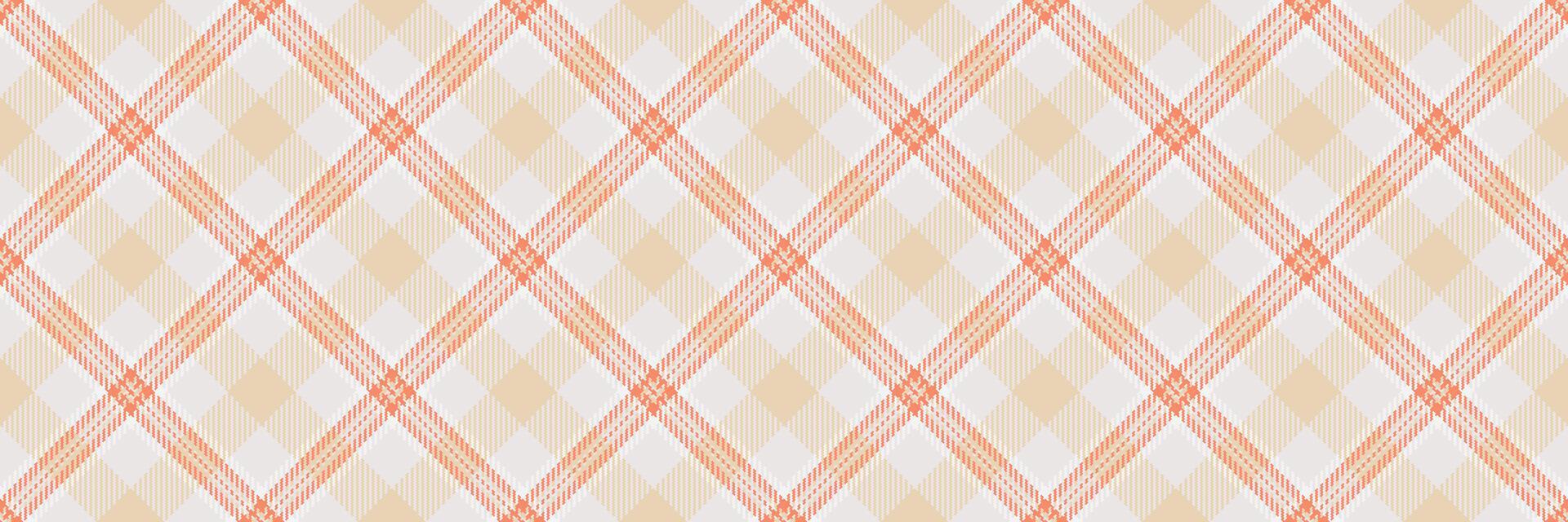 Elegant pastel plaid pattern. Perfect for website backgrounds, textile design, or packaging. Soft peach and beige tones create a calming, sophisticated aesthetic. vector