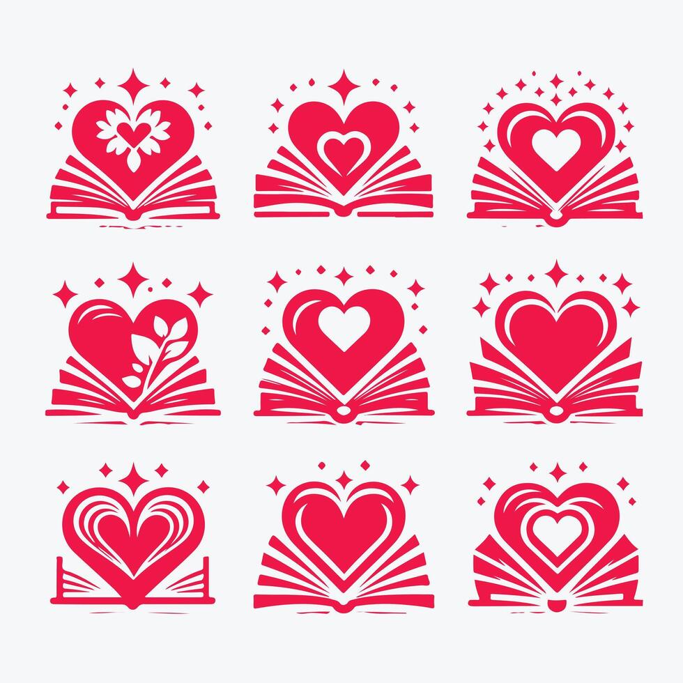 The Heart Shelf collection logo vector