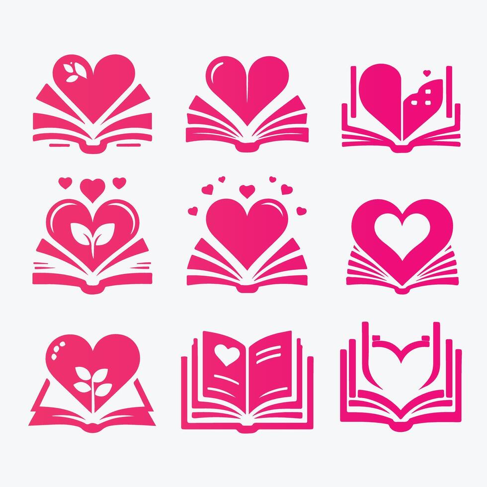 Heart bound collection logo vector