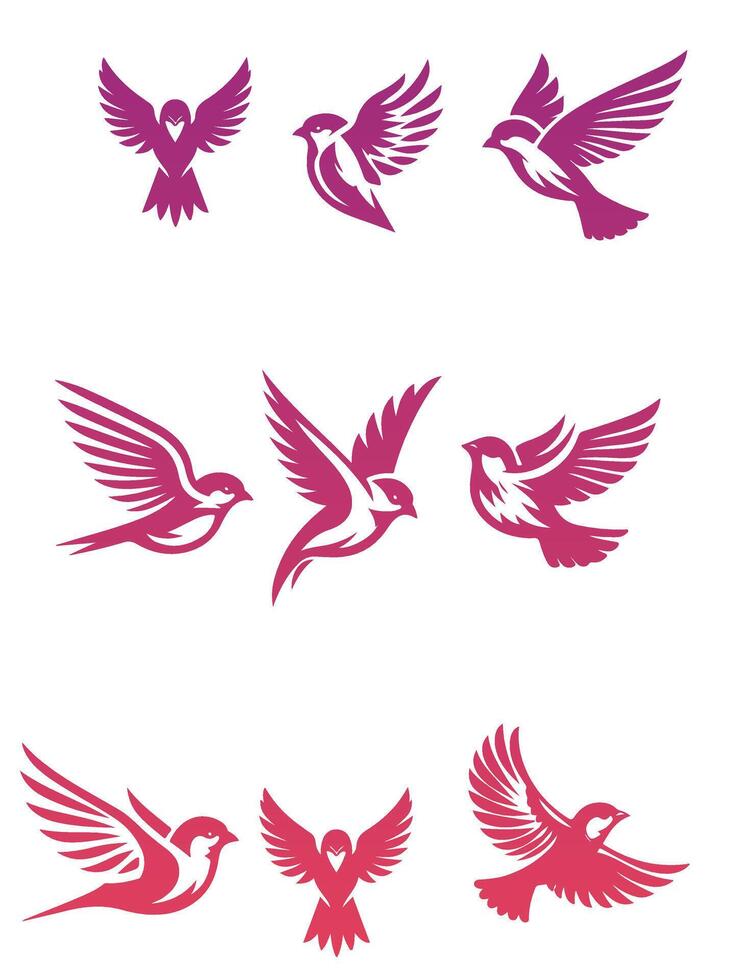 Sparrow Nest collection logo vector