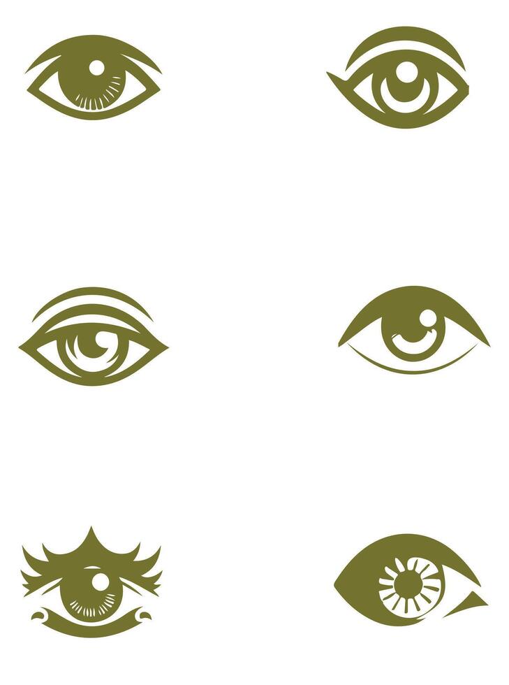 Eyes Collection Logo Design vector