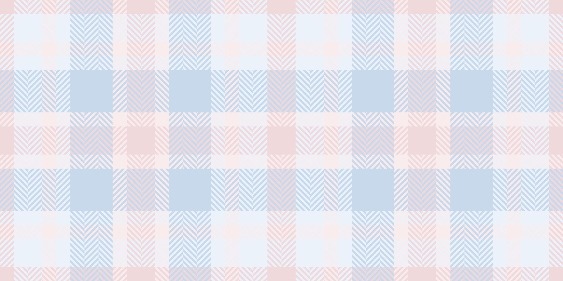 Soft pastel plaid pattern in delicate blues and pinks. Perfect for textile design, wallpaper, scrapbooking, or any project needing a gentle, feminine aesthetic. vector