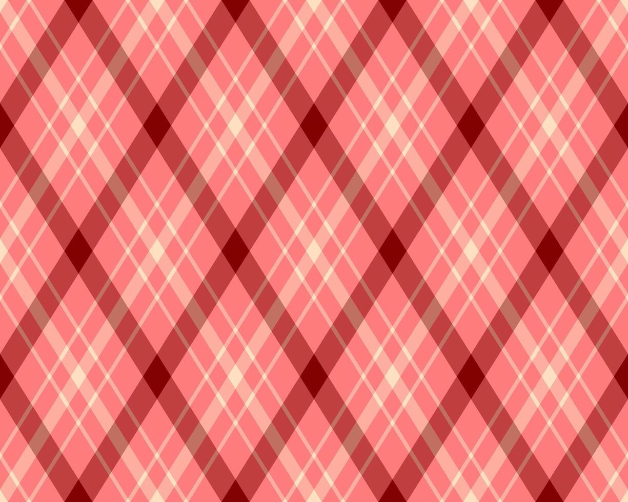Elegant pink and red diagonal plaid pattern. Perfect for textile design, backgrounds, or website graphics. The subtle color palette evokes feelings of warmth and sophistication. vector