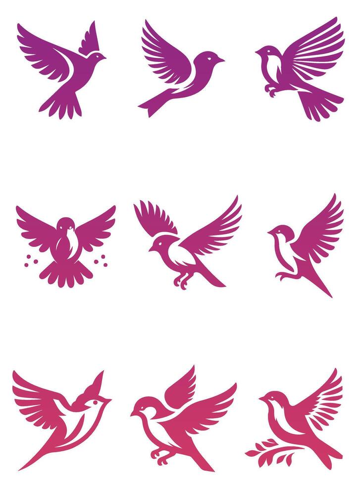 Swift Sparrow collection logo vector