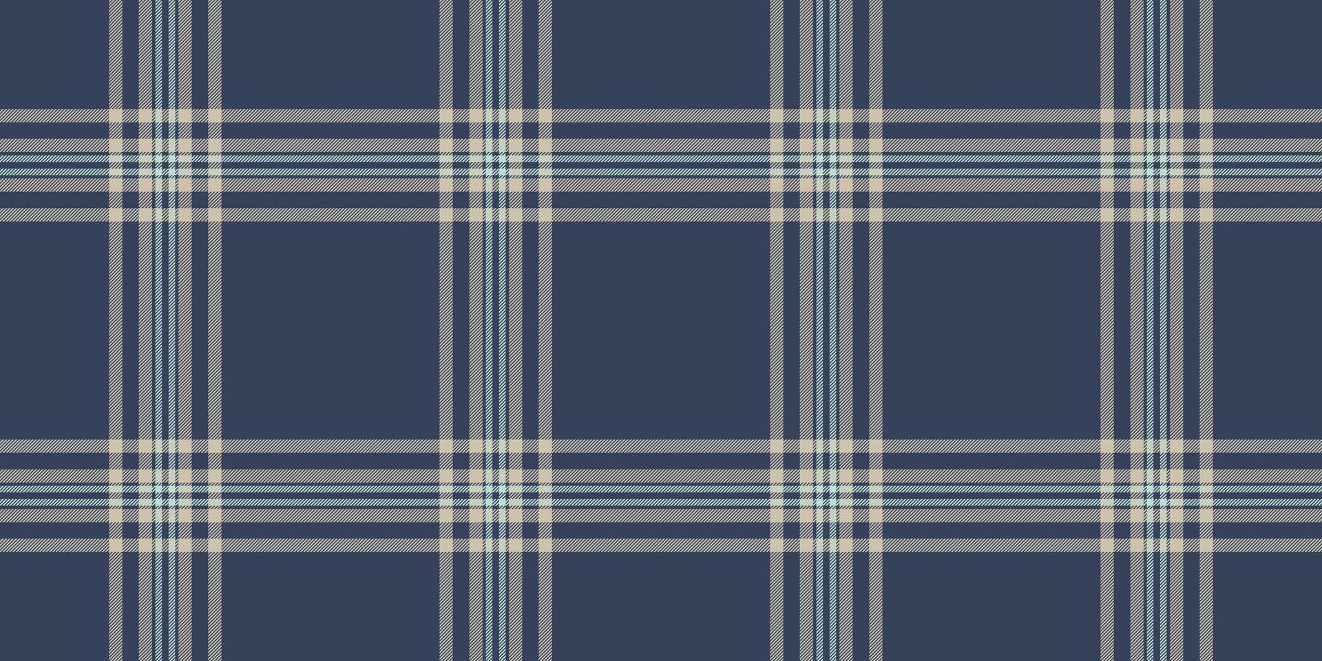 Grungy texture tartan , geometry pattern plaid fabric. Tidy seamless check textile background in light and blue colors. vector