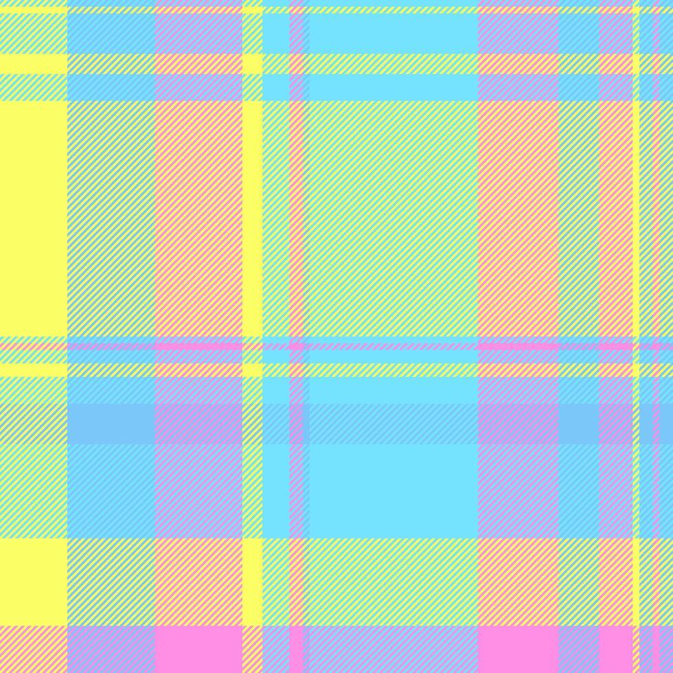 Delightful pastel plaid pattern in soft, spring colors. Ideal for textile design, scrapbooking, website backgrounds, and stationery. vector