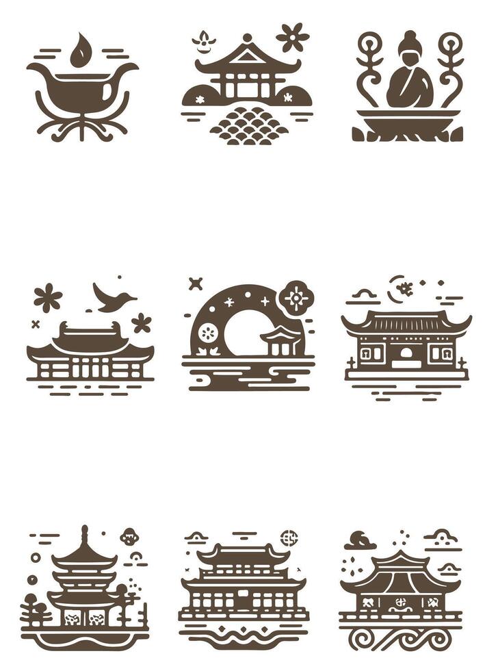 Harvest Seollal Collection Logo Design vector