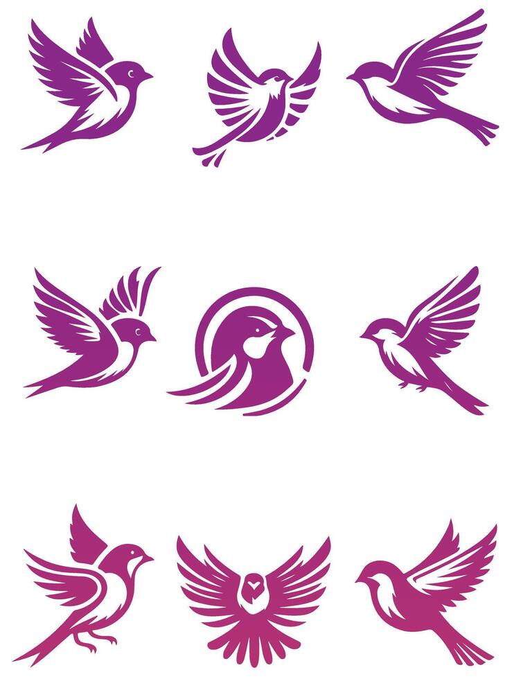 Wing Craft collection logo vector