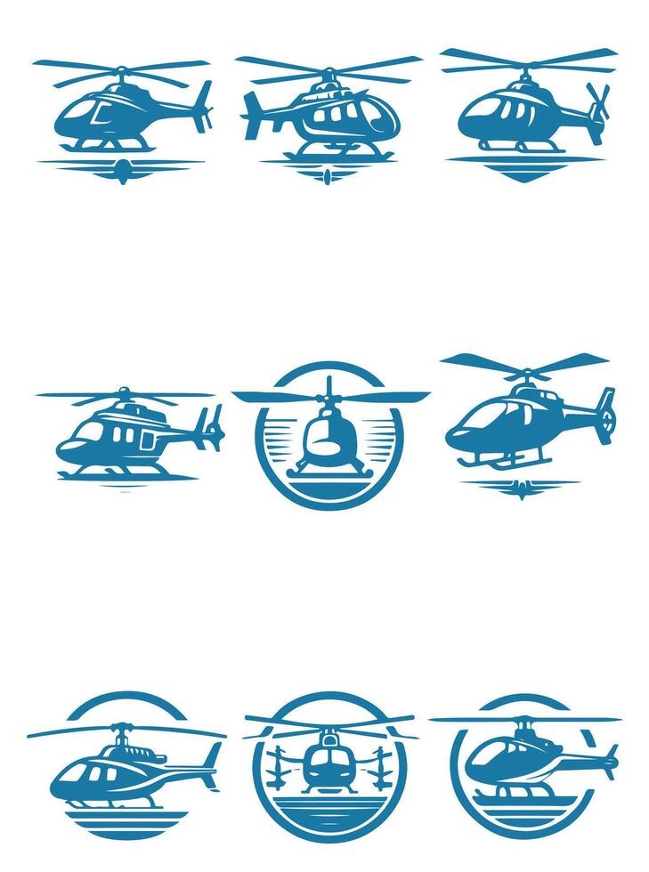 Helicopter Collection Logo vector