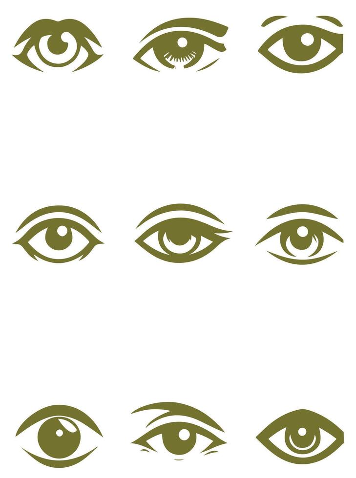 Beautiful Eye Collection vector