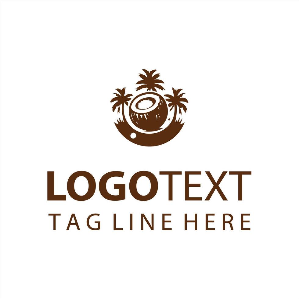 Coco Fusion Coconut Logo vector