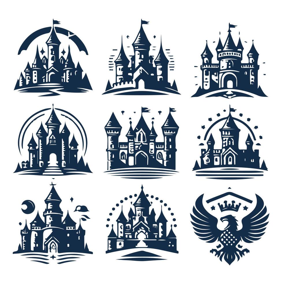Dragonspire Fortress collection design vector