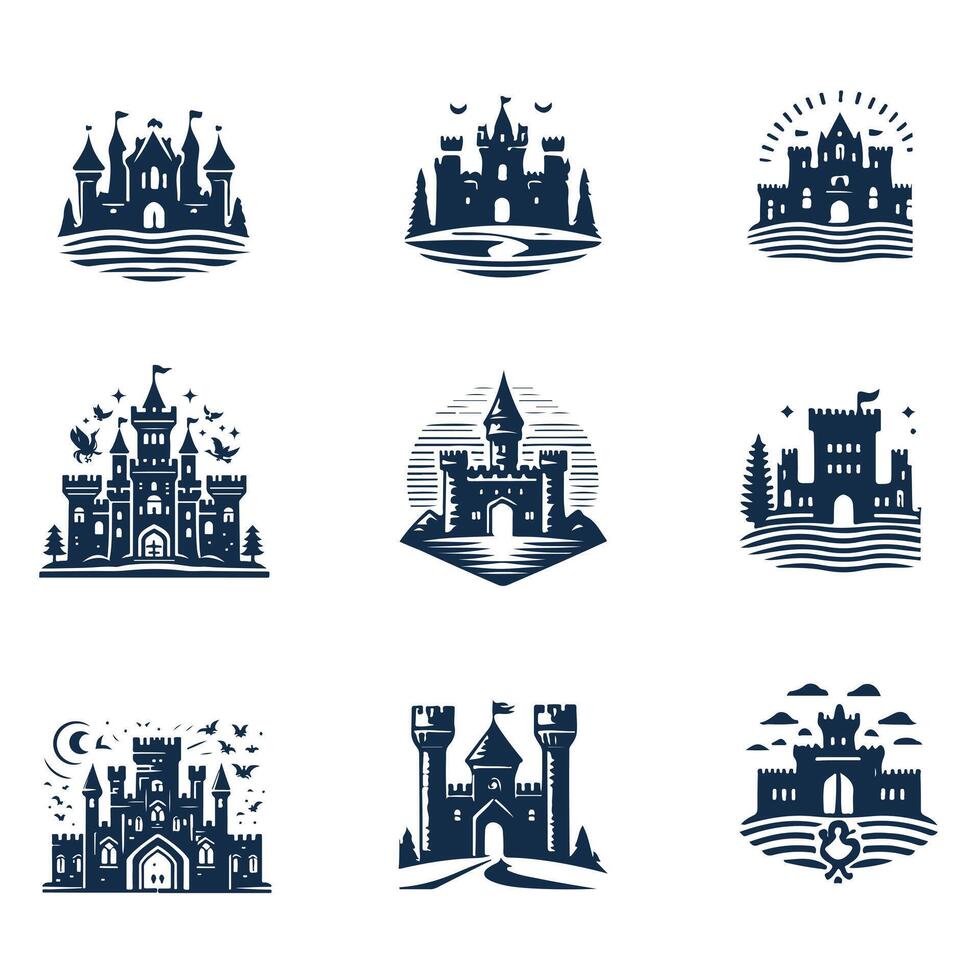 Castle Forge collection logo vector