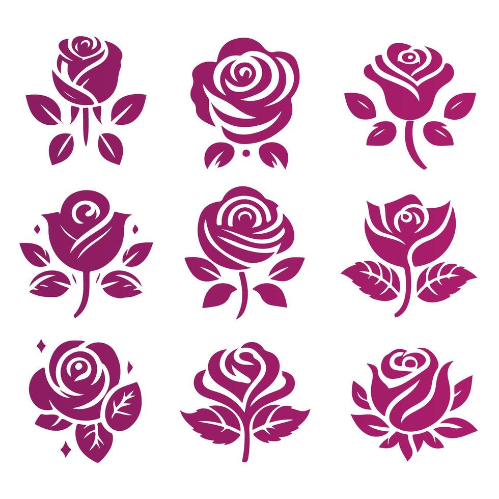 Rose Essence collection logo vector
