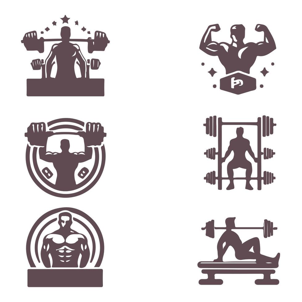 Iron Titans Gym collection logo vector
