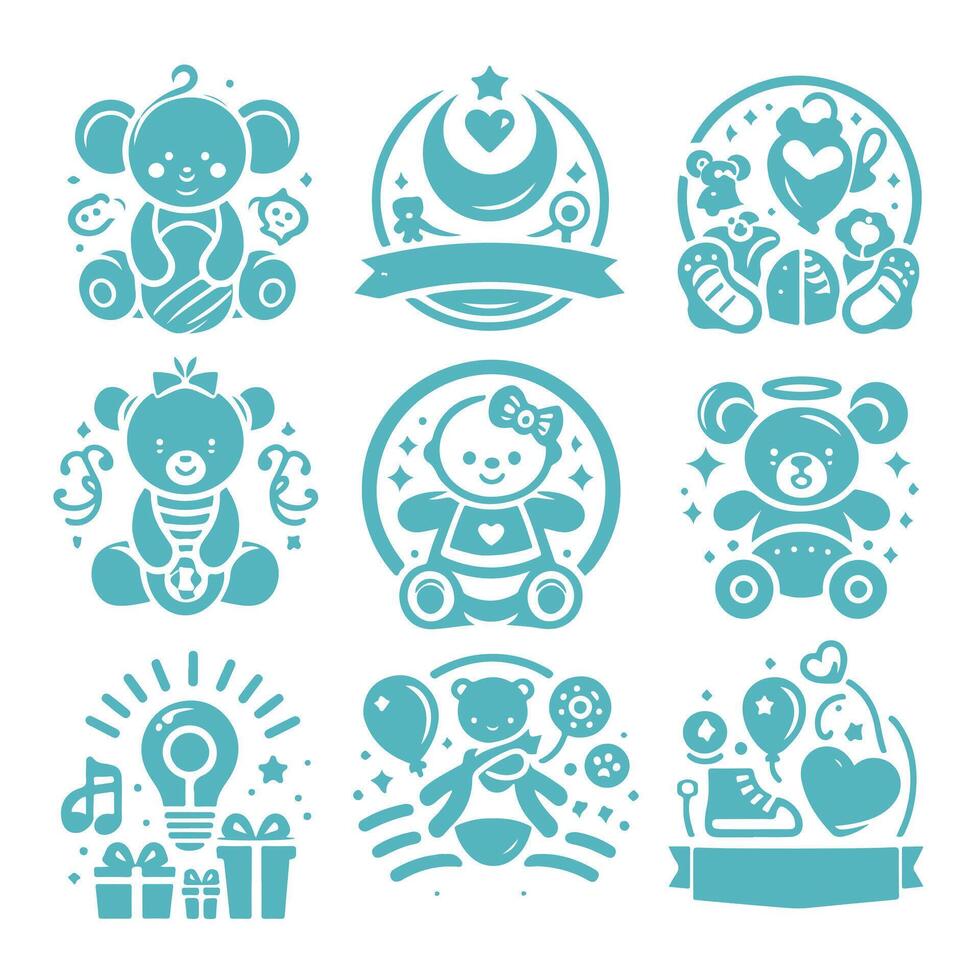 Little Snuggles collection logo vector