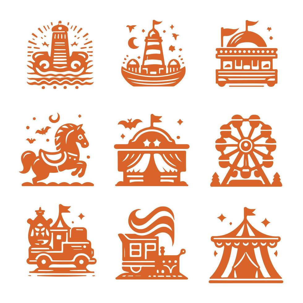 Ember Extravaganza collection logo vector