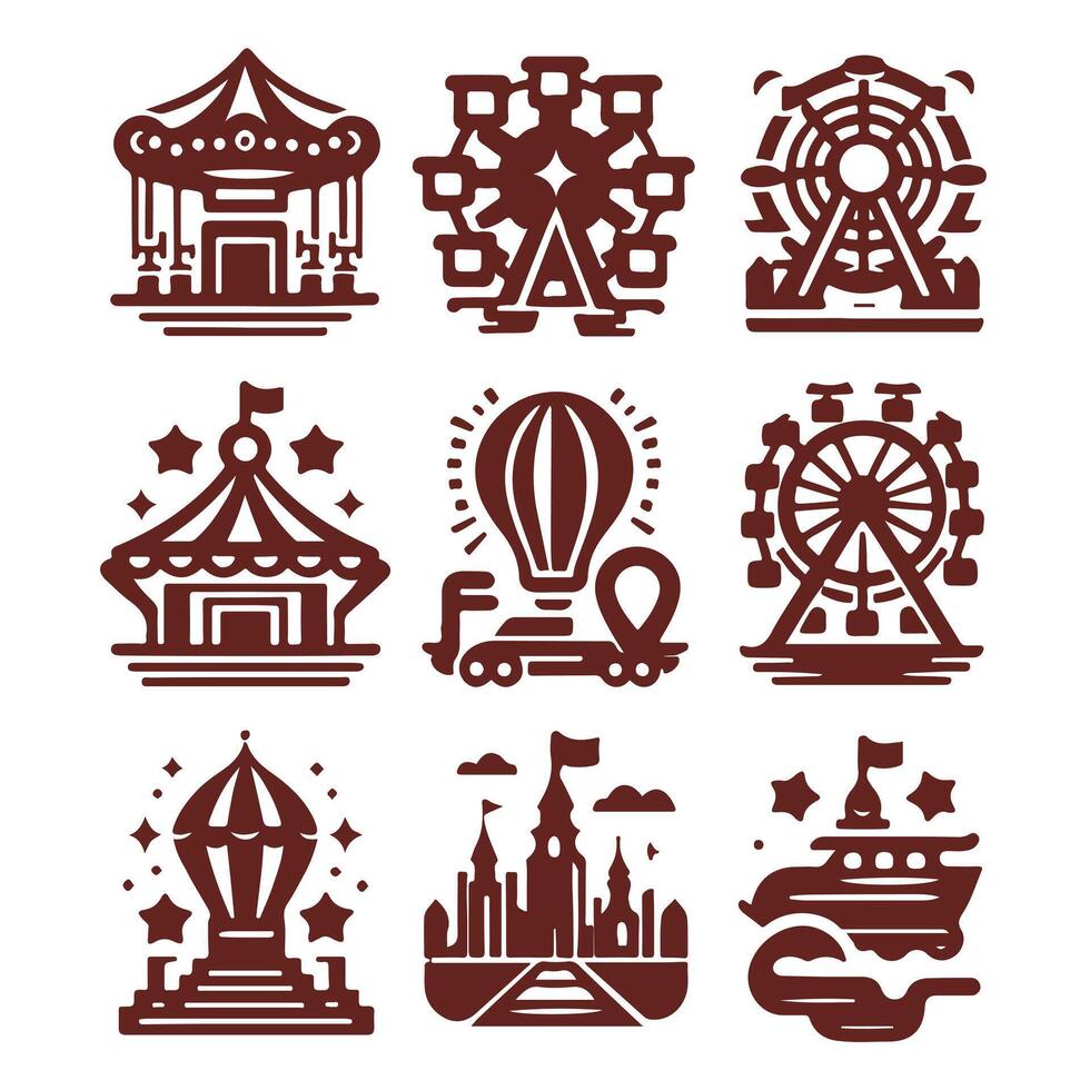 Circus of Flames collection logo vector