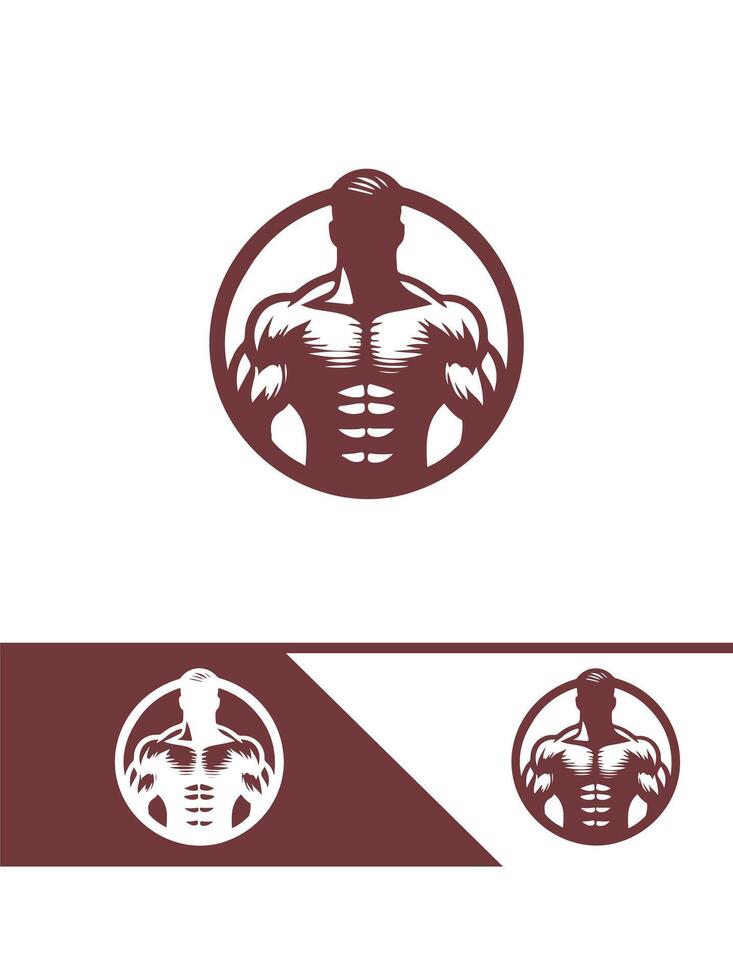 Muscule Riot Logo Design vector