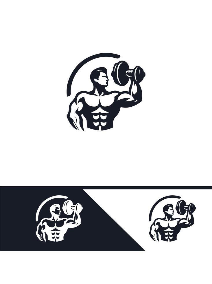 Pioneers Muscular Logo Design vector